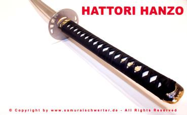 KILL-BILL Samurai Schwert mit 12-mal gefalteter Damaststahl Klinge "Hattori Hanzo"